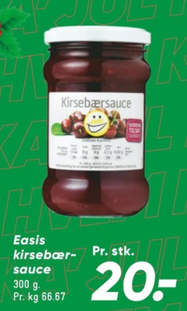 Easis, Kirsebærsauce