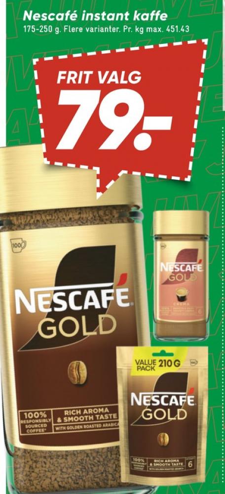 Nescafe Gold Crema, Instant Kaffe