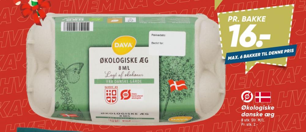 DAVA Foods, Økologiske æg M/L