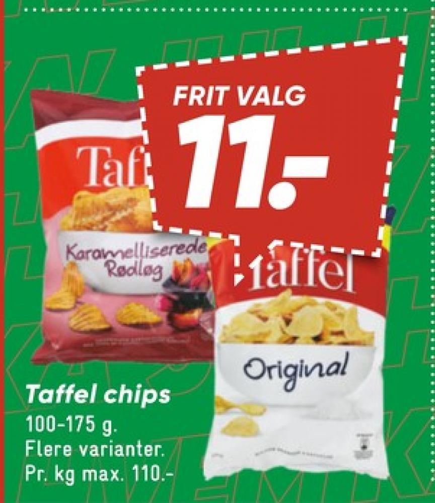 Taffel, Karamelliserede Rødløg Chips