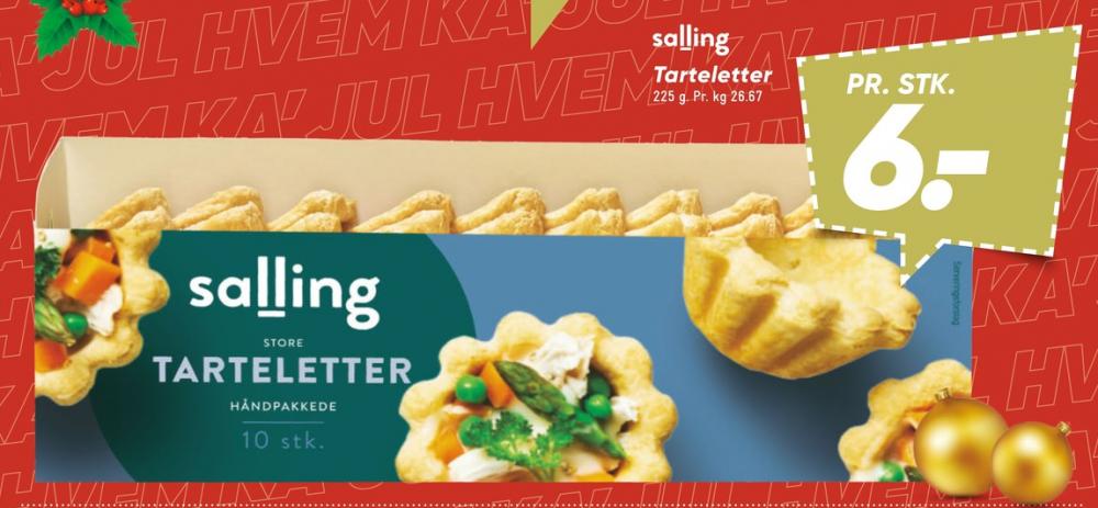 Salling Princip, Tarteletter