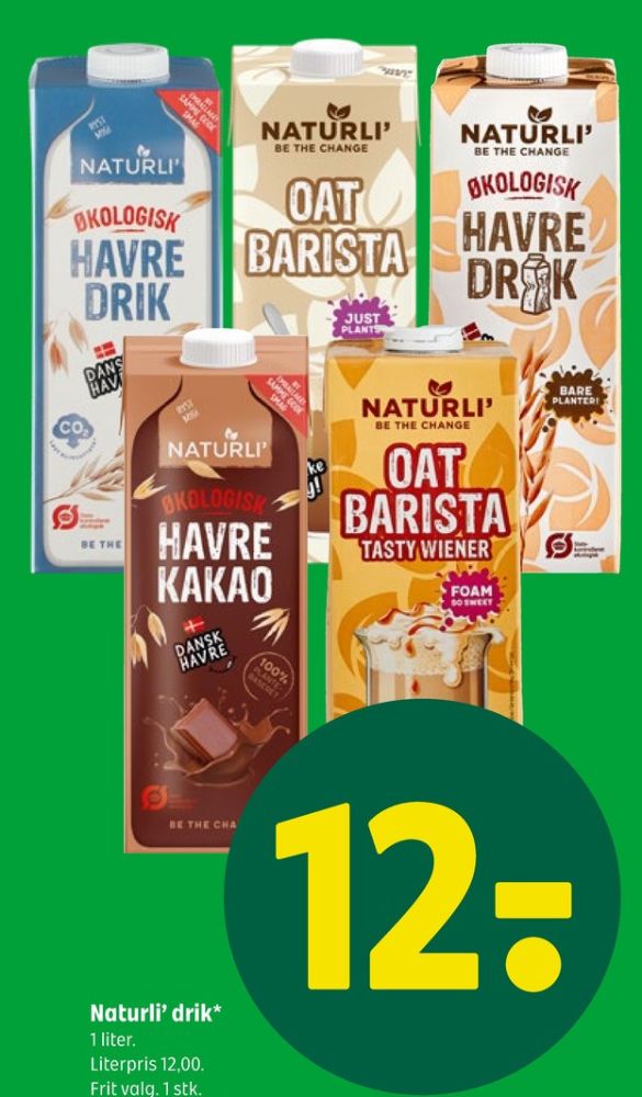 Naturli' Oat Barista Tasty Pumpkin Spice, Havredrik