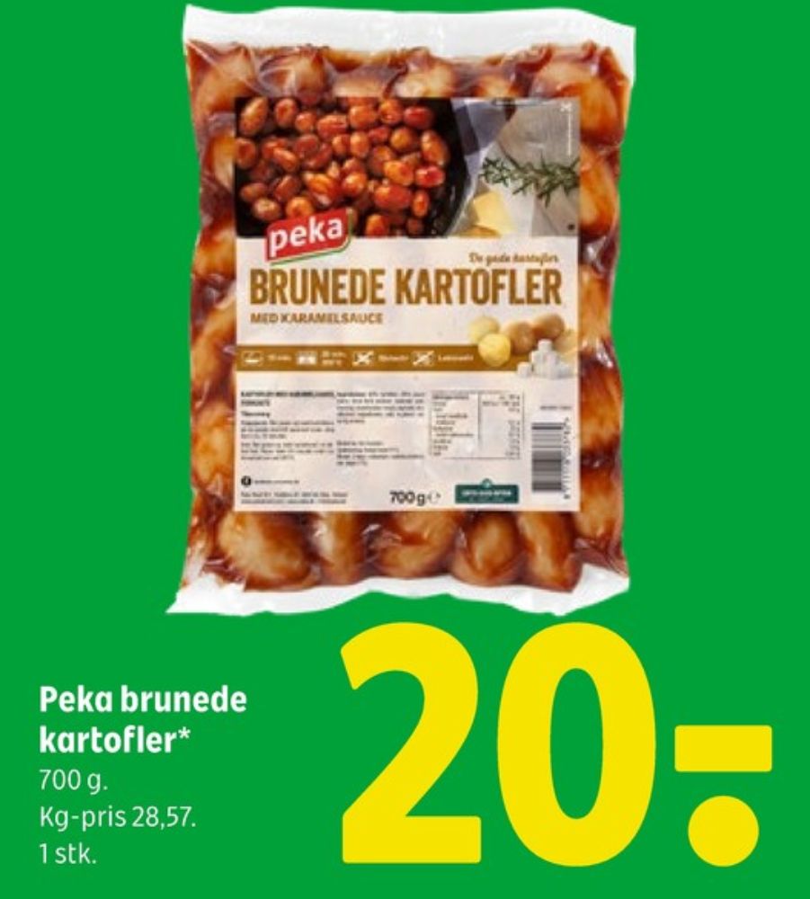 Peka, Brunede Kartofler