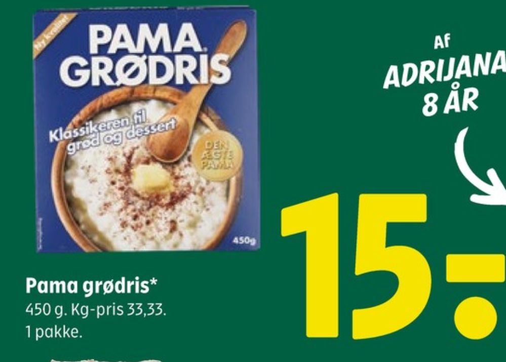 Pama, Grødris