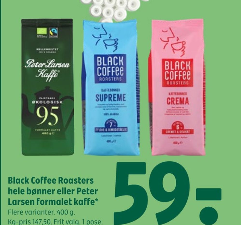 Peter Larsen Blanding 95, Kaffe Formalet