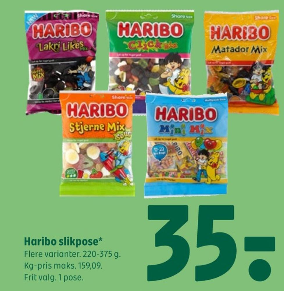 Haribo Lakri Likes, Slikpose Berry Flavours