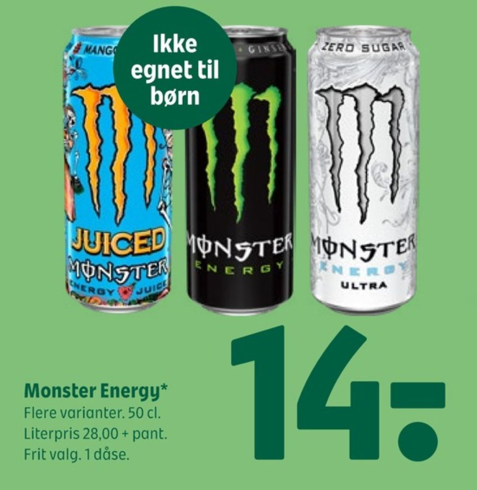 Monster Ultra Energy, Energidrik