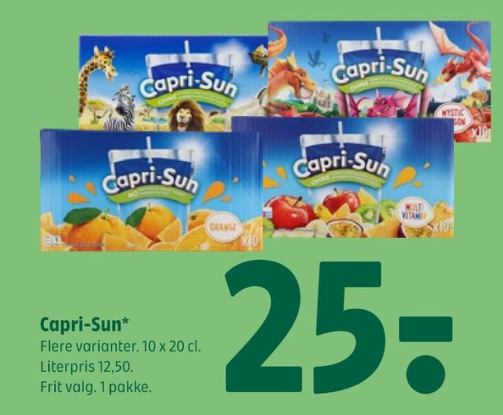Capri-Sun, Frugtdrik Safari Fruits