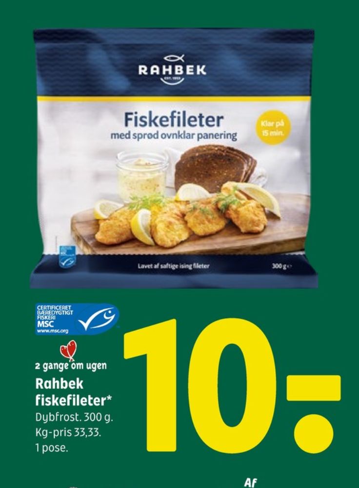 Rahbek, Fiskefileter