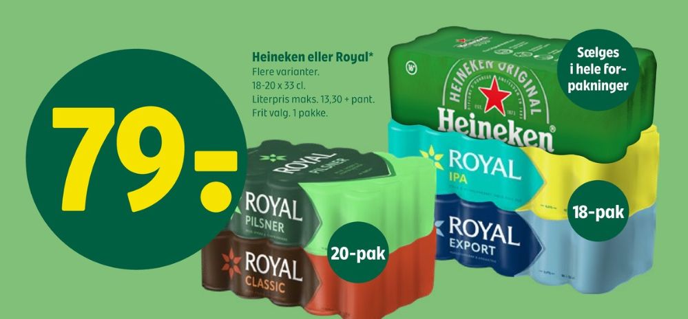 Royal Pilsner, Øl 20 pk.