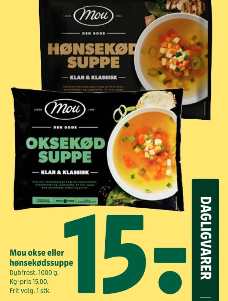 Mou Klar & Klassisk, Oksekødssuppe