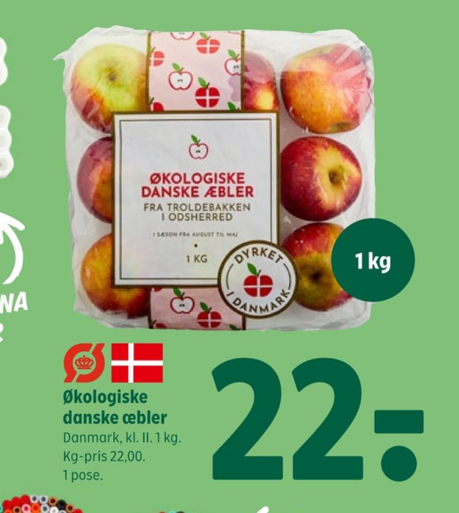 Fejø Dansk Kernefrugt, Æbler
