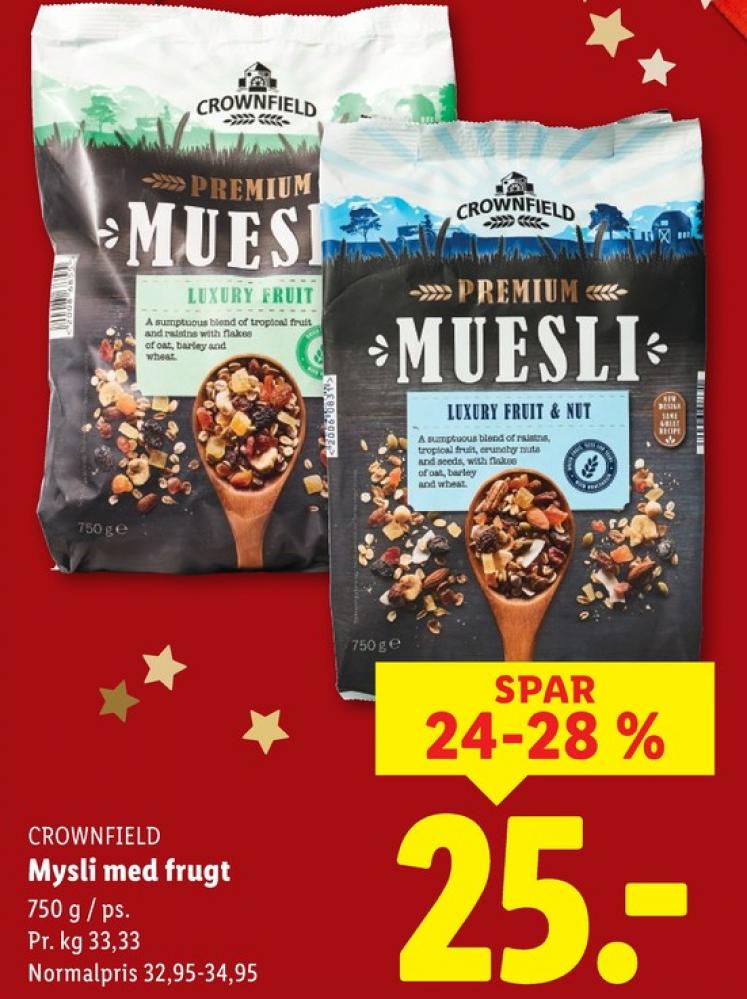 Crownfield, Müsli Luxery Fruit