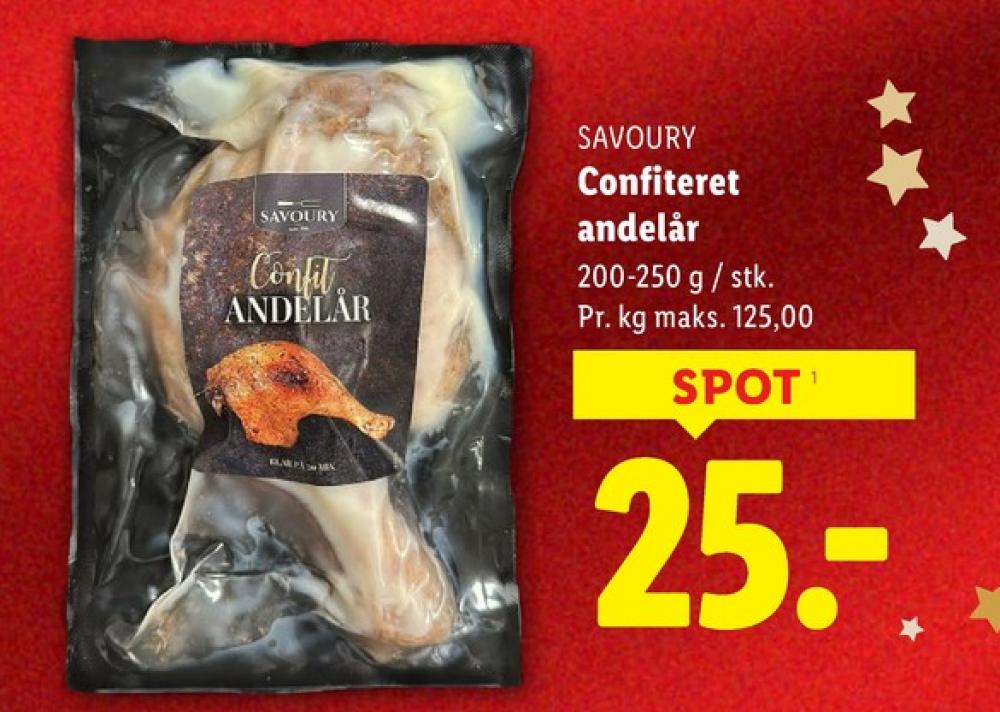 Savoury, Confiteret andelår