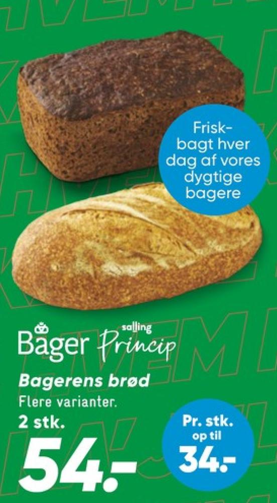 Salling Princip, Bageren hvedebrød