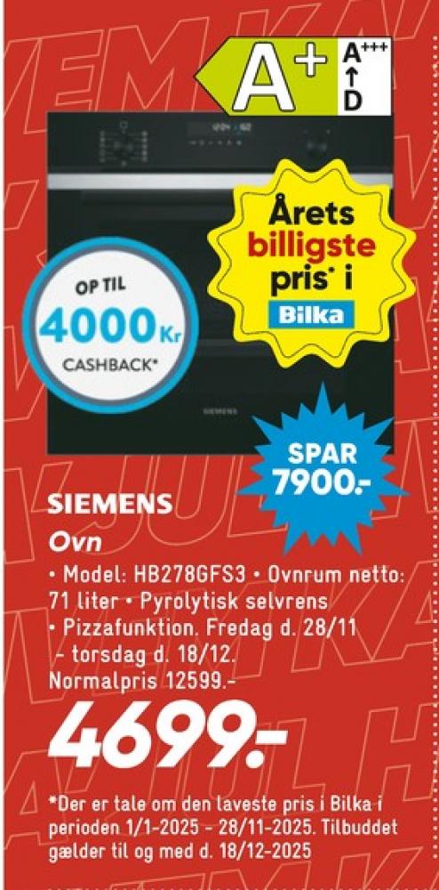 Siemens, Indbygningsovn