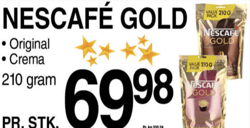 Nescafe Gold, Instant Kaffe