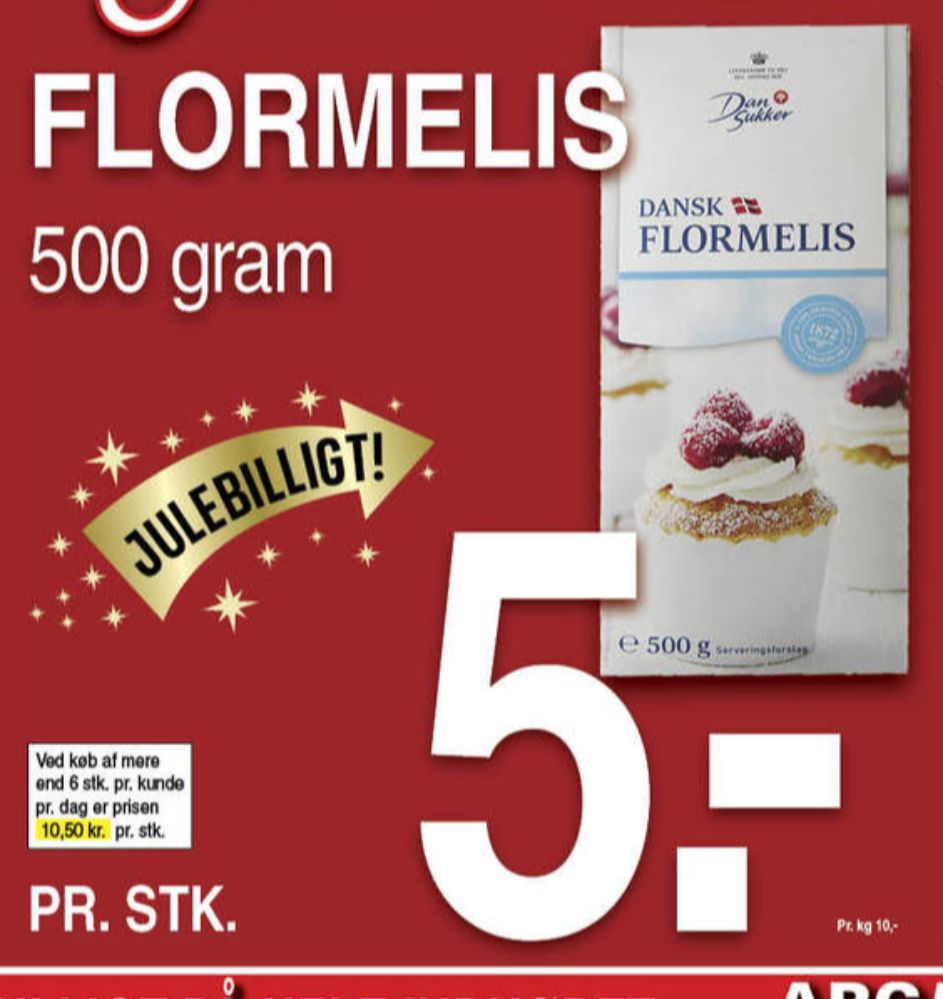 Dansukker, Flormelis