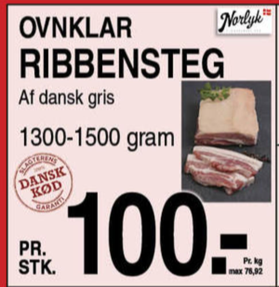 Norlyk Slagter, Ribbensteg