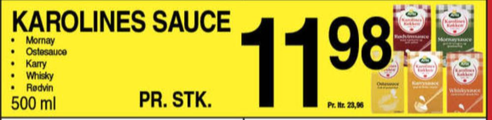 Karolines, Rødvinssauce