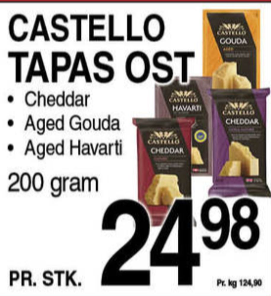 Castello, Cheddar Ekstra lagret