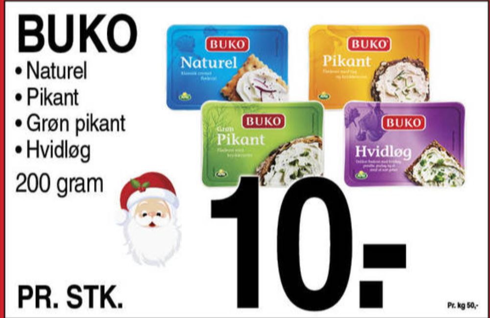 Buko, Flødeost Pikant