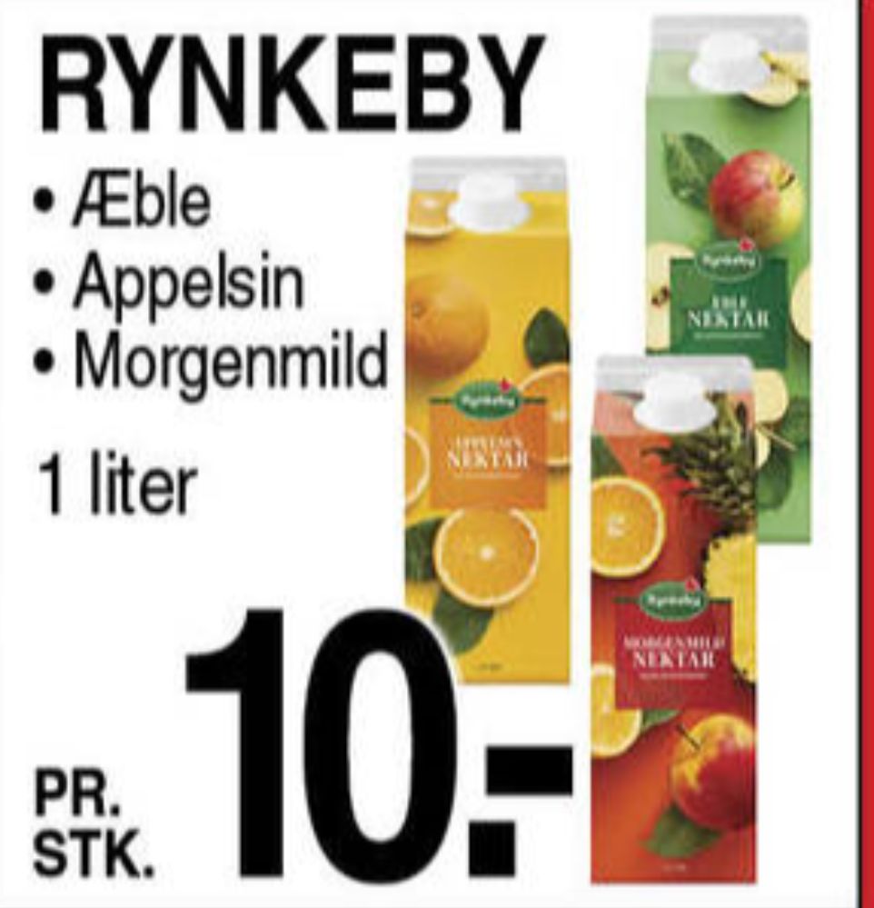 Rynkeby Nektar, Appelsinjuice