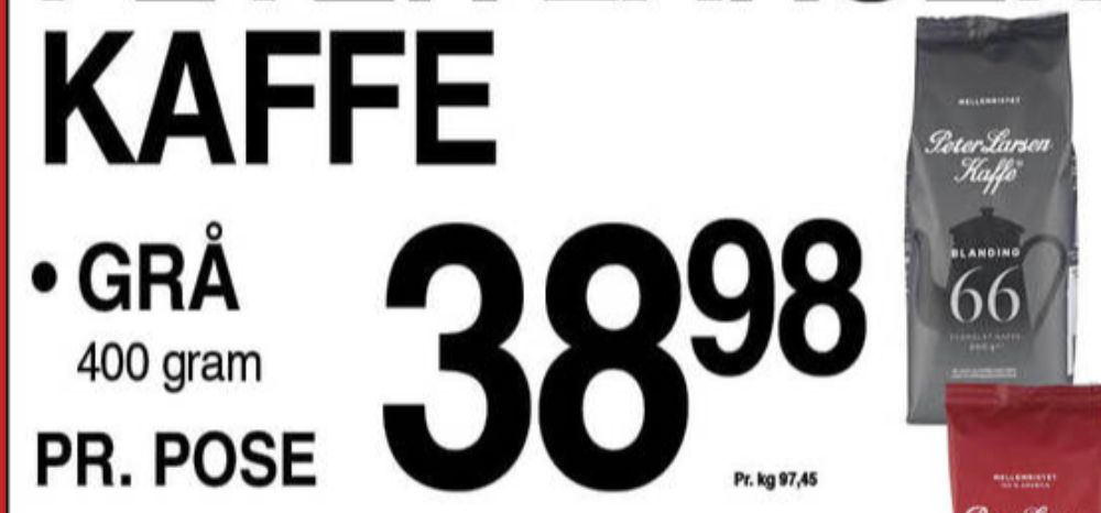 Peter Larsen Blanding 66, Kaffe Formalet