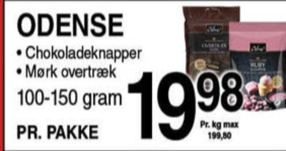 Odense, Chokoladeknapper