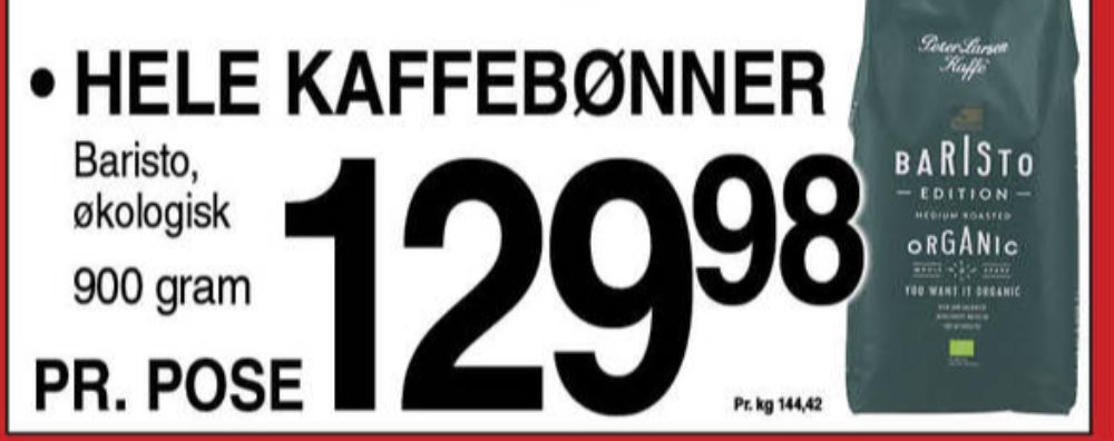 Peter Larsen Baristo Edition, Kaffebønner