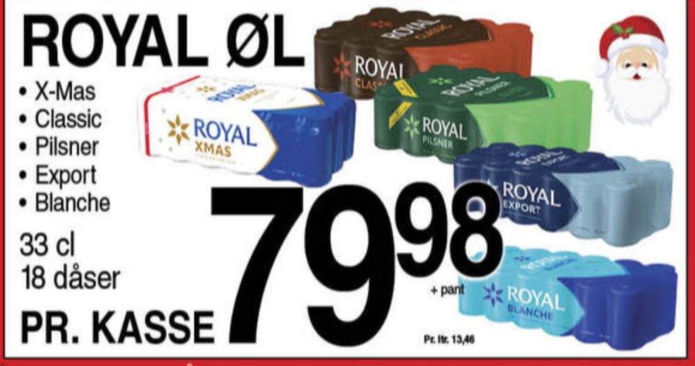 Royal Pilsner, Øl 18 pk.