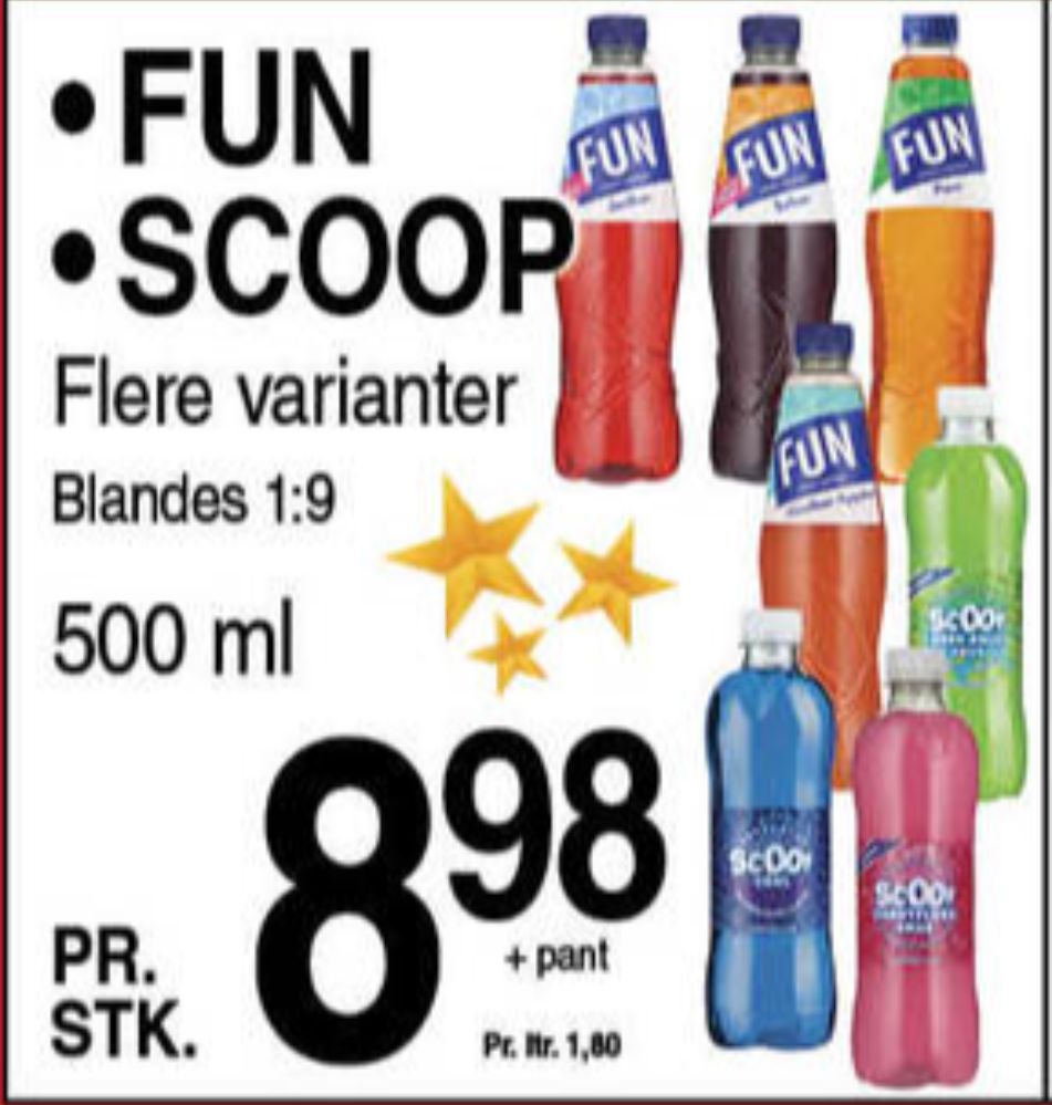 Scoop, Hindbærsmag Læskedrik 