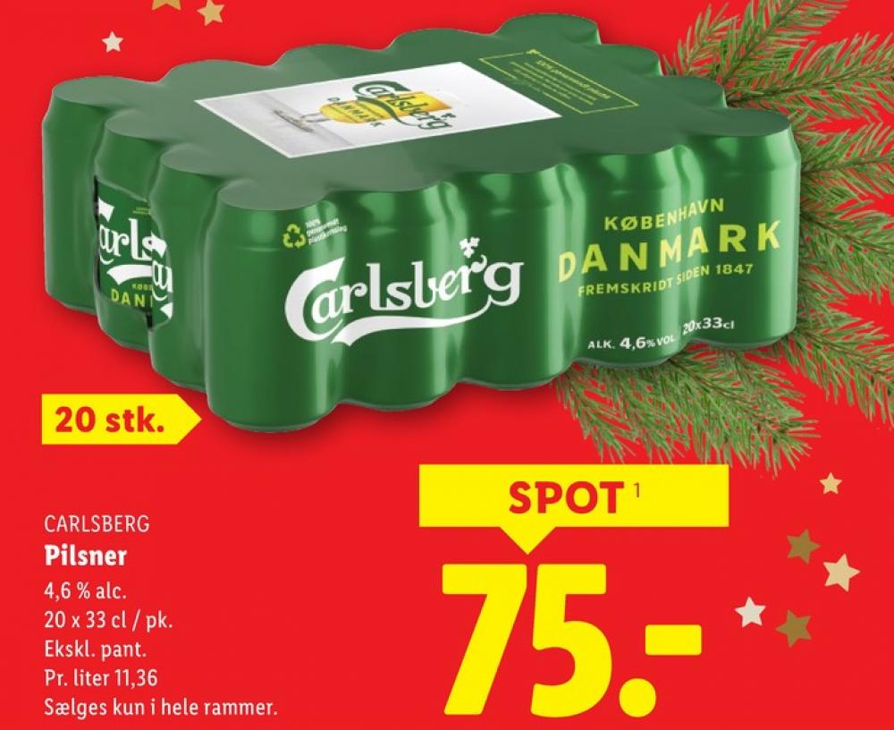 Carlsberg Pilsner, Øl 20 pk.