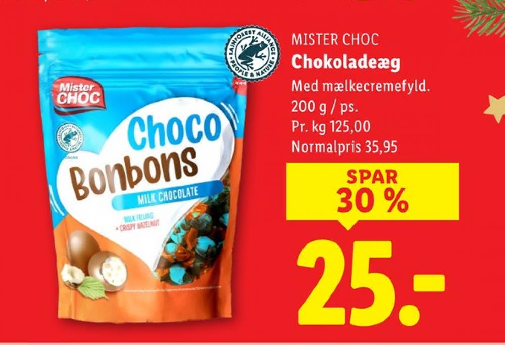 Mister Choc Choco Bonbons, Chokoladeæg