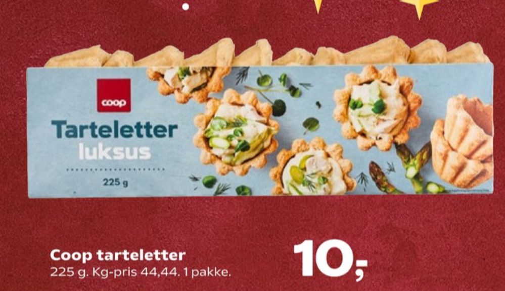 Coop, Tarteletter