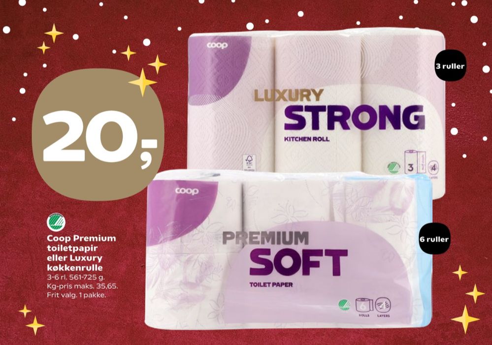 Coop Premium Soft, Toiletpapir