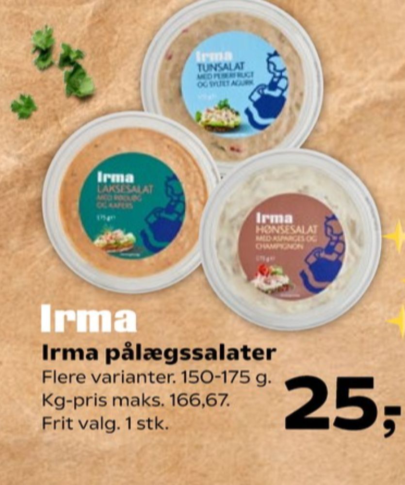 Irmas, Hønsesalat med Asparges og Champignon
