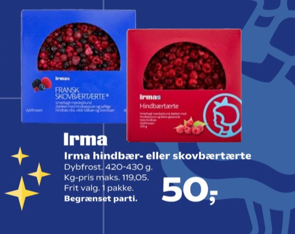 Irmas, Skovbærtærte
