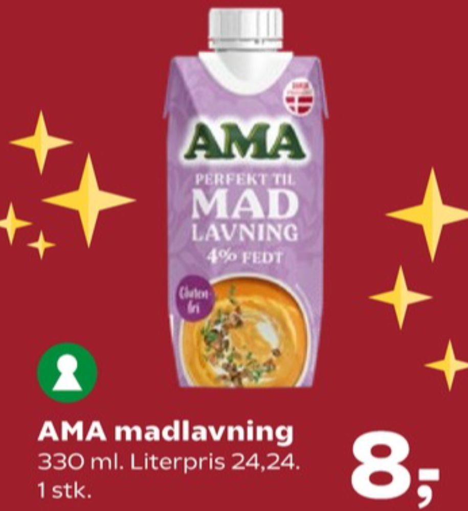 Ama, Madlavningsfløde 4%