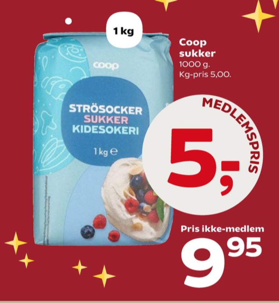 Coop, Sukker