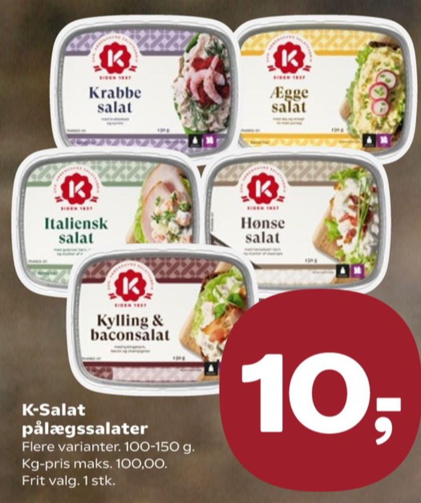 K-salat, Kylling & Baconsalat