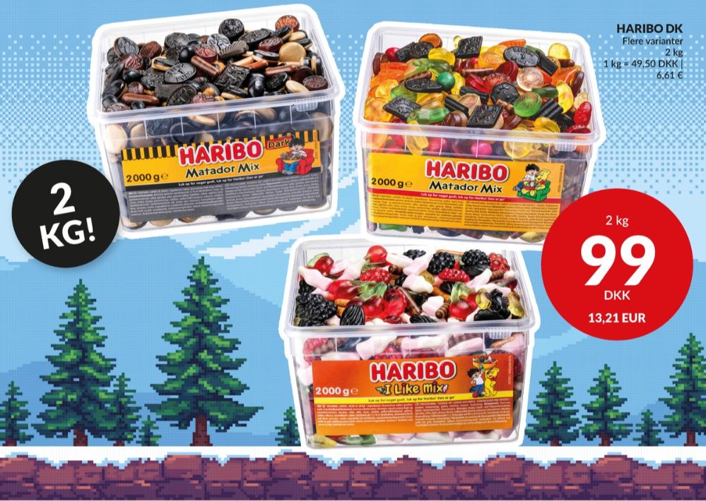 Haribo Matador Mix, Slikbøtter