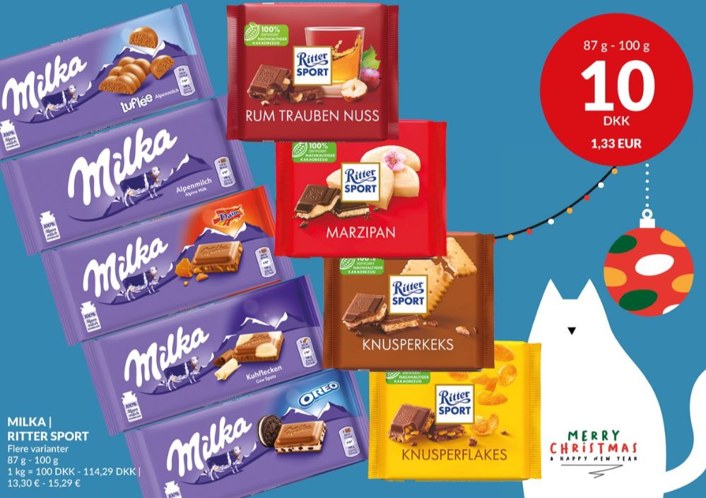 Milka Daim, Chokoladeplade 