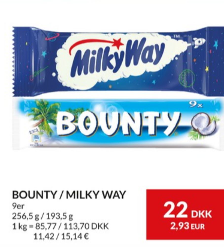Bounty, Chokoladebar