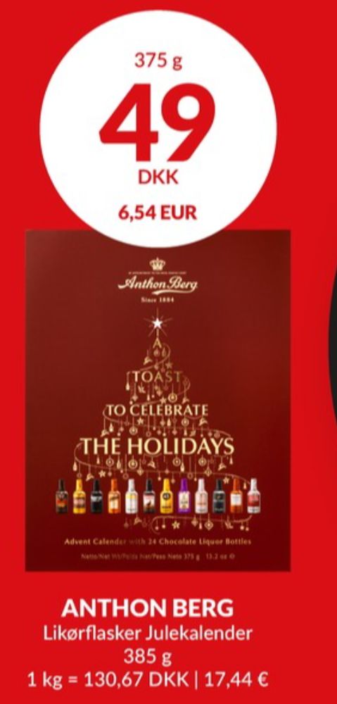 Anthon Berg, Julekalender