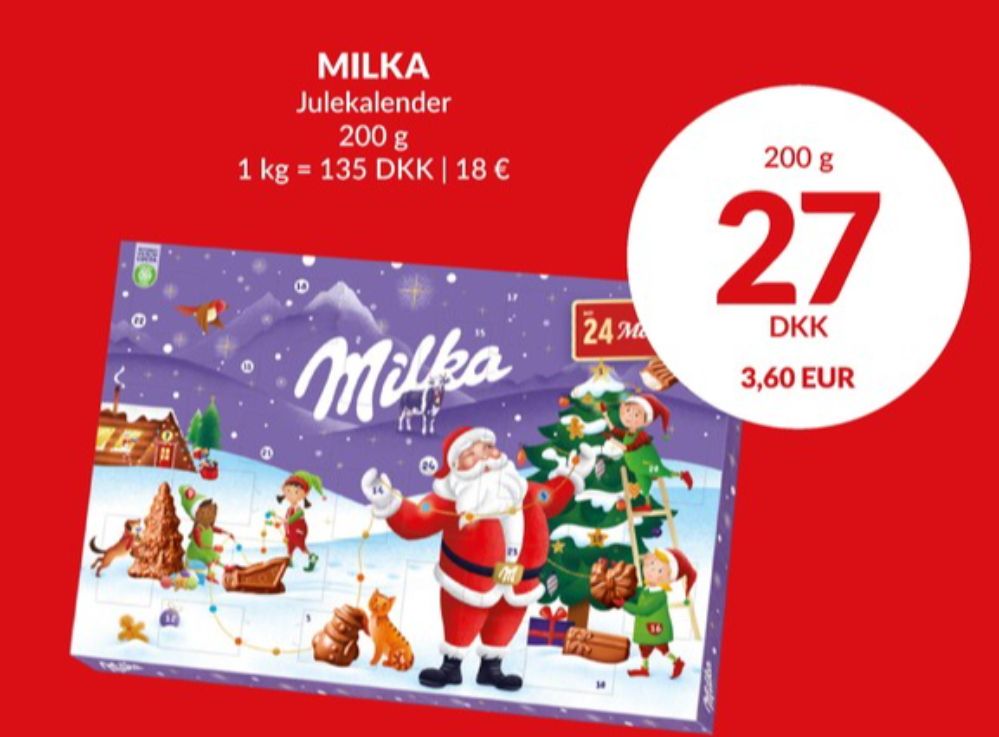 Milka, Julekalender