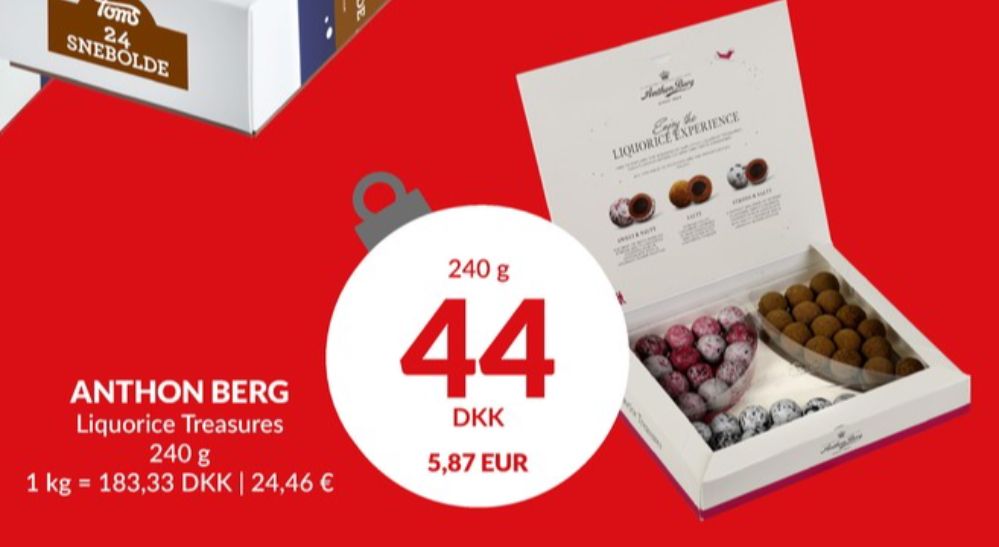 Anthon Berg Liquorice Treasures, Dessertchokolade
