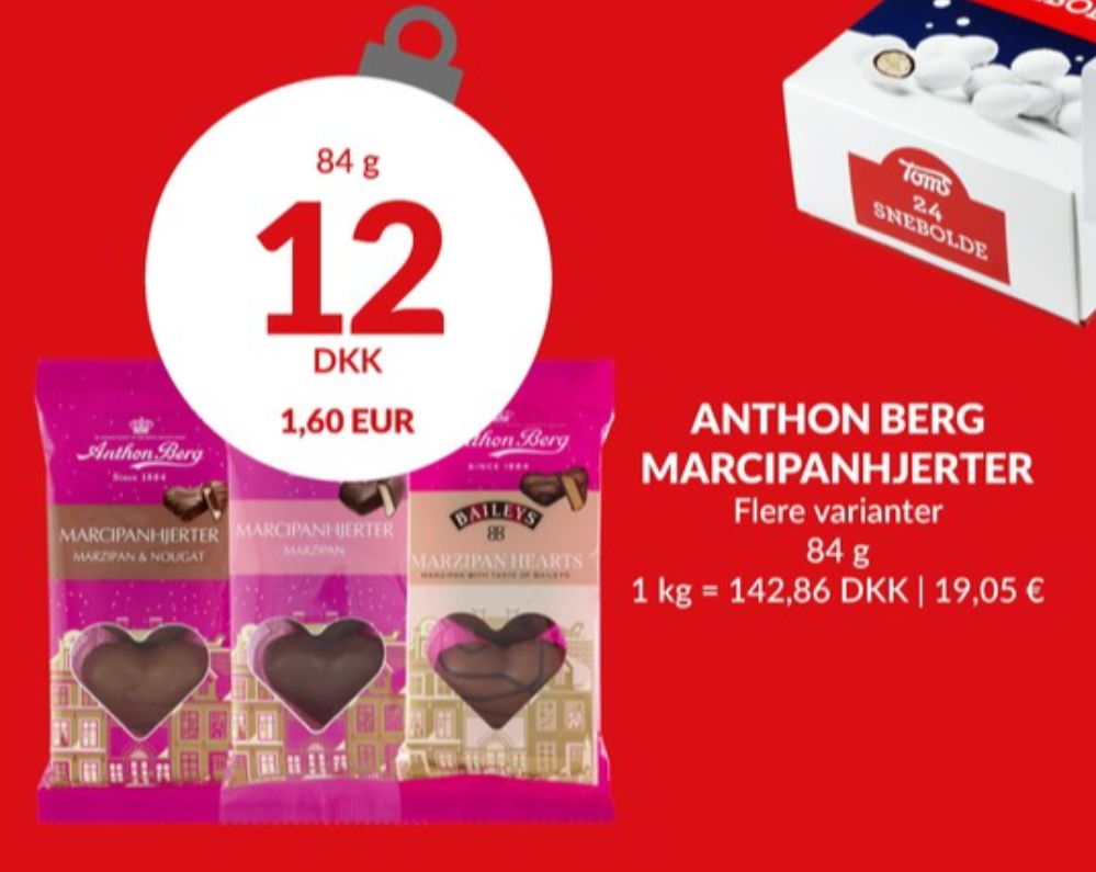 Anthon Berg, Marcipanhjerter Bailey