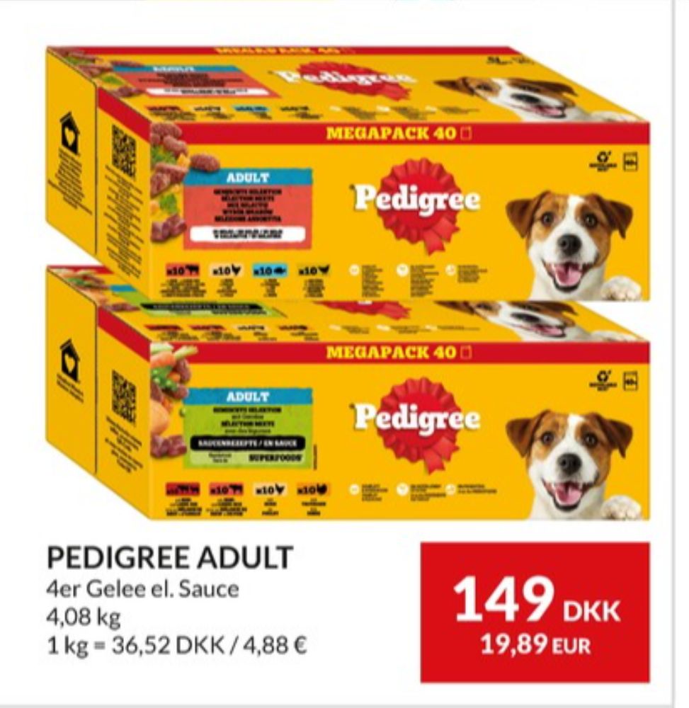 Pedigree, Hundefoder