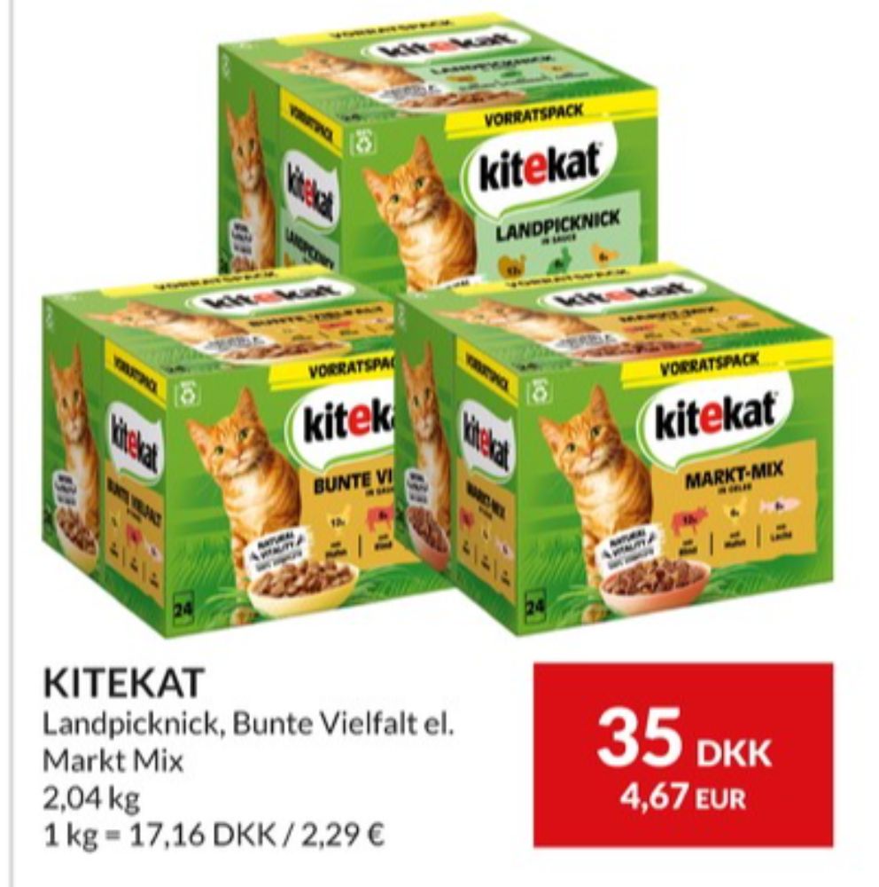 Kitekat, Kattefoder